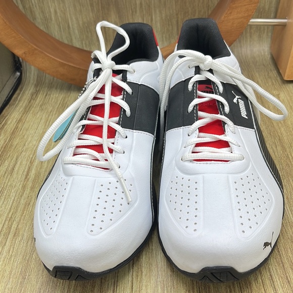 🆕 PUMA Cell Surin 2 Sneakers (White, Red, Black) 10.5 US - NWOB - Picture 2 of 7